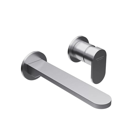 Kerama Marazzi Смеситель для раковины SIARA настенный, с внутренней частью, нержавеющая сталь 