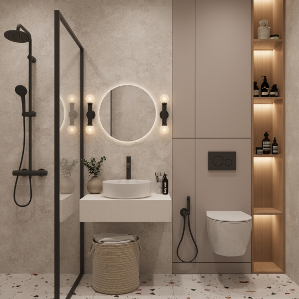 Раковина накладная Oliveeka 9514A на столешницу 305 х 305 белая 