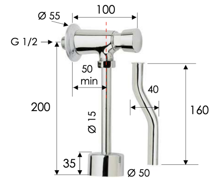 Кран порционный Remer Tempor TE855 