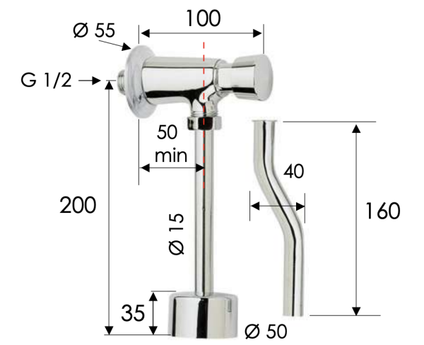 Кран порционный Remer Tempor TE855 