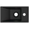 Ideal Standard i.life S Раковина 370х210xh120 мм, подвесная, с отв. под смес. справа, без перелива, без крепежа, цвет: чёрный матовый 