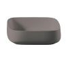 Artceram COGNAC Раковина настольная Quadro 55x35 см, цвет gravel/покрытие Saniglaze