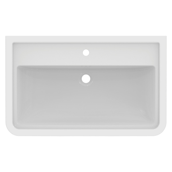 Ideal Standard Calla Раковина 865х540xh175 мм, подвесная, с 1м отв. под смес. и переливом, с крепежом цвет: белый глянец 
