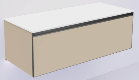 QUATRO 1 120CM  тумба DAPHNE профиль ANTHRACITE + внутр. подсв. 