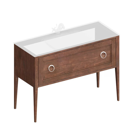 Kerama Marazzi Тумба PLAZA Classic NEO напольная 1 ящик 120, орех матовый 