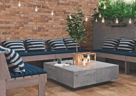 Ступень с носиком угловая  Скандиано Россо 33x33 