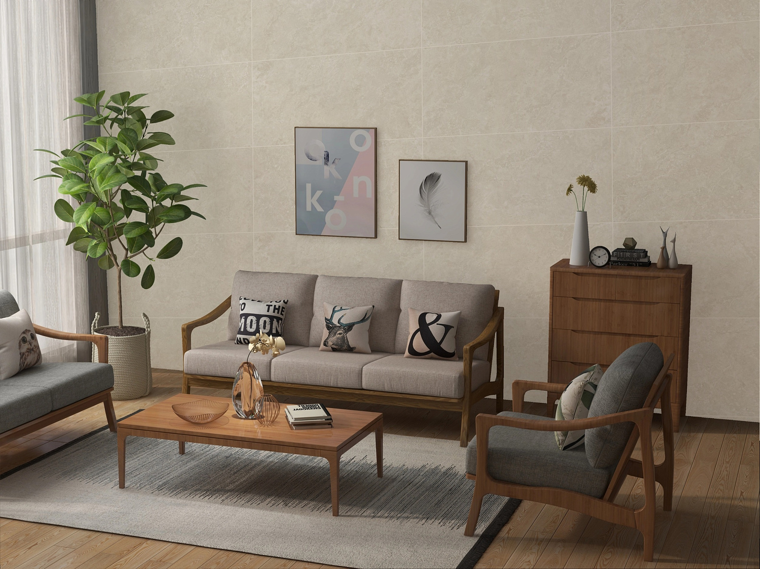  Анголенс бежевый двойная цифровая печать 60x120 (1,44)