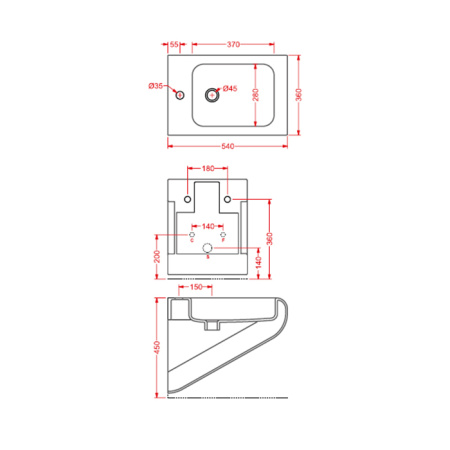 Artceram LA FONTANA биде подвесное 36*54см с 1 отв под смеситель, c креплением, цвет белый (снято с производства) 