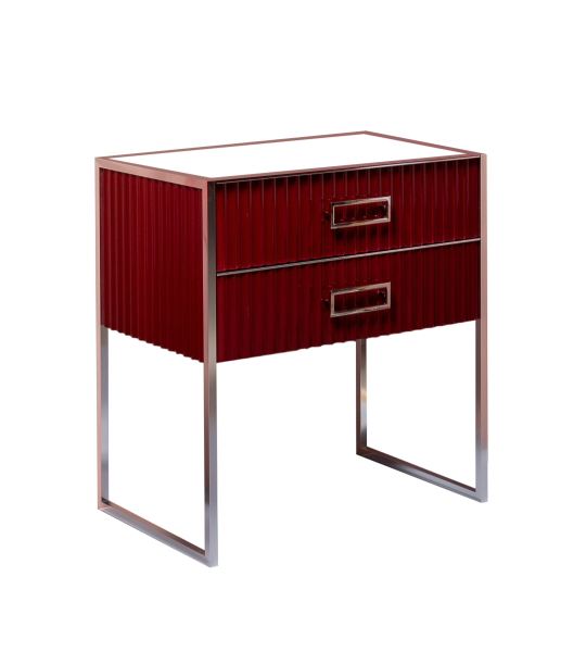 Тумба MONACO 80см  h84см  бордо глянец  +  хром   под раковину моноблок 