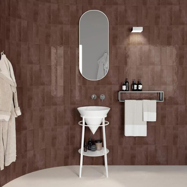 Kerama Marazzi Раковина CONO встраиваемая сверху 44,5*44,5*35см, без отв. под смеситель, без перелива, цвет белый глянцевый 