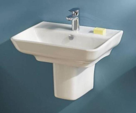 EGF112-00 раковина подвесная STRUKTURA с отв. д/смесителя, с переливом /50x40/(белый) 