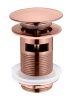 Слив для раковины, автомат(клик-клак) COPPER BRUSHED c переливом