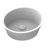 MOMA EVOQUE Раковина Ø400 мм., для установки на столешницу, с донным клапаном, цвет белый матовый