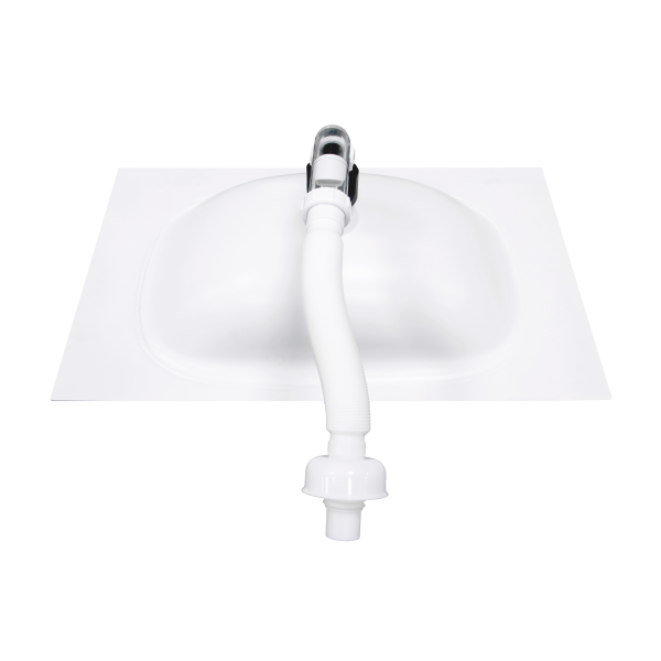 Раковина накладная алюминиевая M115W80 белый мат 