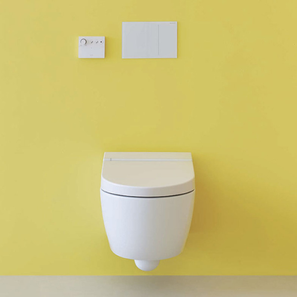 Catalano Cataclean Унитаз-биде подвесной 59x38 с крышкой, покрытие Cataglaze+, белый глянцевый (стар. артикул - 1VS59CCLC00) (состоит из 2-х коробок) 