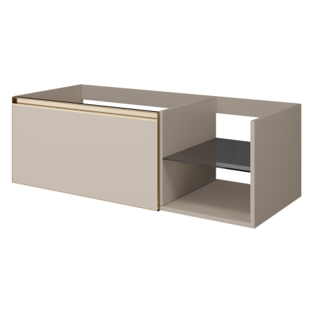 QUATRO 6 120см (80+40) тумба DAPHNE профиль MATT GOLD 