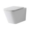 TECEspring S Комплект: Унитаз подвесной Regular, безободковая чаша со смывом Tornado flush, сиденье Slim с микролифтом и быстрым снятием, белый глянец