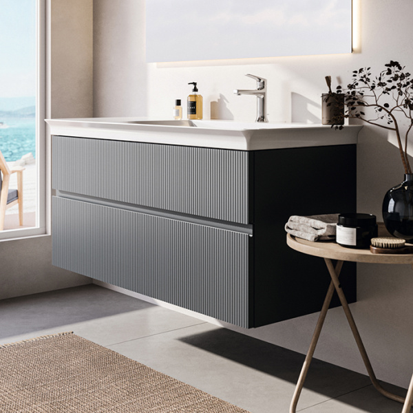 Ideal Standard La Dolce Vita Раковина 1260х535хh145 мм, подвесная/накладная, ассиметричная, чаша справа, 1 отв, с переливом, без крепежа, цвет: белый 