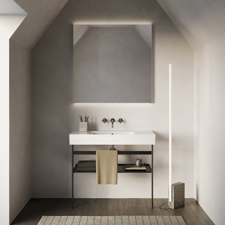 Catalano PREMIUM Раковина 100x47 чаша в центре, без отв. под смеситель, покрытие Cataglaze+, цвет белый глянцевый 