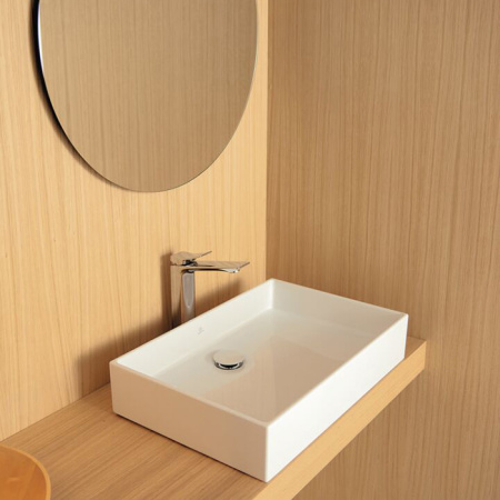 Ideal Standard Extra Раковина 600х400хh125 мм, накладная прямоугольная, без перелива и отв. под смес., с крепежом, цвет: белый глянец 