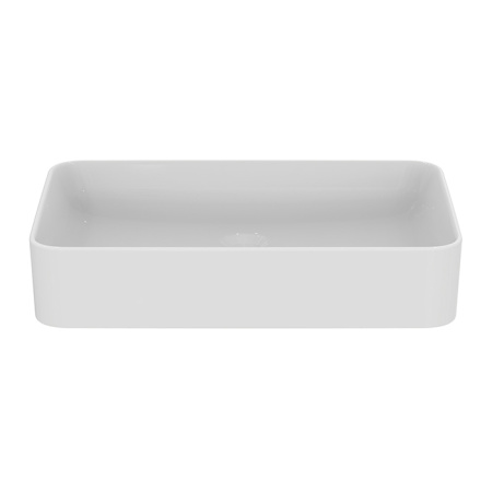 Ideal Standard Conca Раковина 600х400хh120 мм, накладная прямоугольная, без перелива и отв. под смес., с крепежом, цвет: белый глянец 