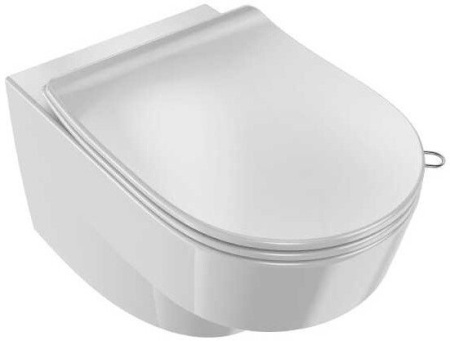 E24889-00 сиденье для унитаза ODEON RIVE GAUCHE тонкое,микролифтом и функцией быстрого снятия(белый) 
