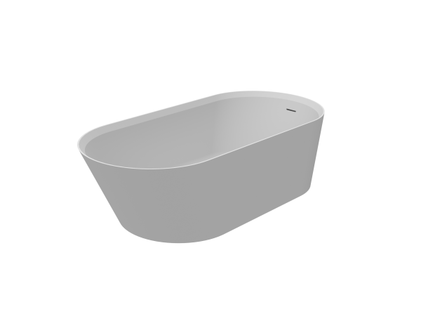 KNIEF Pearl Ванна отдельностоящая овальная 172x81x50см со сливом, цвет белый матовый (СПЕЦцена со склада!) 