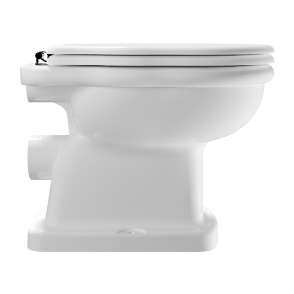 Alice Унитаз BOHEME 54х35хВ39, напольный, без сиденья, белый глян 