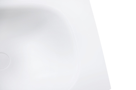 Раковина накладная алюминиевая M115W80 белый мат 