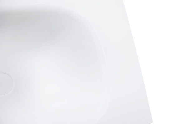 Раковина накладная алюминиевая M115W80 белый мат 