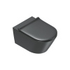 Catalano Zero Унитаз подвесной 55x35, безободковый, смыв Tornado, покрытие Twinglaze+, без крепежа, цвет черный матовый