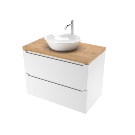 Столешница пластик HPL 38 мм Туя,1 вырез, (с наметками под 1 вырез), 595х458 мм 