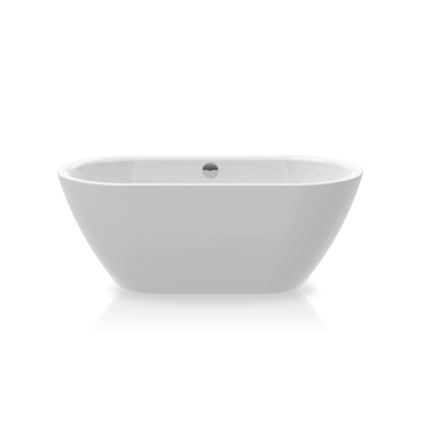 Knief Form XS Ванна отдельностоящая 155х75х60см, (перелив щелевой), без слива-перелива, цвет белый матовый (продавать со сливом 0100-091-06) 