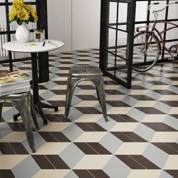  23201 CHEVRON Gris Mate RIGHT 9х20,5 см 