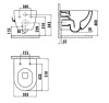 CREAVIT FREE Унитаз подвесной безободковый с биде смесит хол/гор FE322.00500 