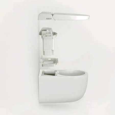 Artceram HYPE Унитаз-биде подвесной 38X59см, безободковый, с soft-close, с пультом д/у, цвет белый матов с покрытием saniglaze (АКЦИЯ 2026!) 