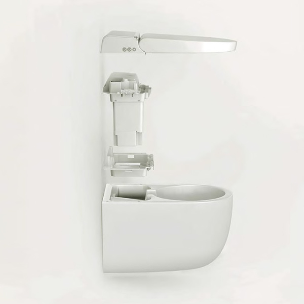 Artceram HYPE Унитаз-биде подвесной 38X59см, безободковый, с soft-close, с пультом д/у, цвет белый матов с покрытием saniglaze (АКЦИЯ 2026!) 