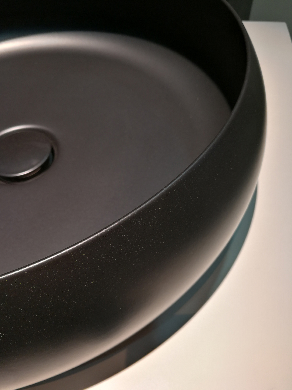 BETTECraft  Раковина-чаша на столешницу круглая , 35х35х12 cм, без отв. под смеситель и перелива, цвет midnight