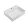 Kerama Marazzi Раковина LOGICA мебельная с одним отверстием 60*48,14,5см,  с 1 отв.под смеситель, с переливом, белая глянцевая