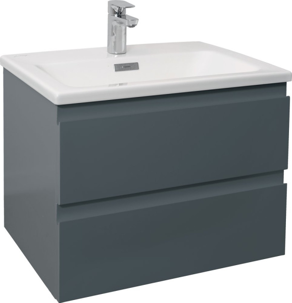 EB2052-J54 Madeleine Тумба, 60 см, 2 ящика, Серый матовый лак 