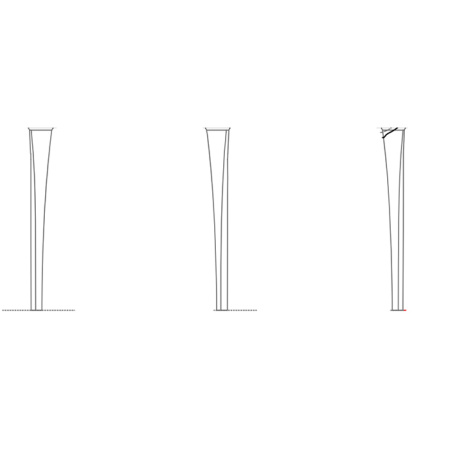 Artceram CIVITAS Ножки керамические для раковины (2 шт.), цвет: черный 