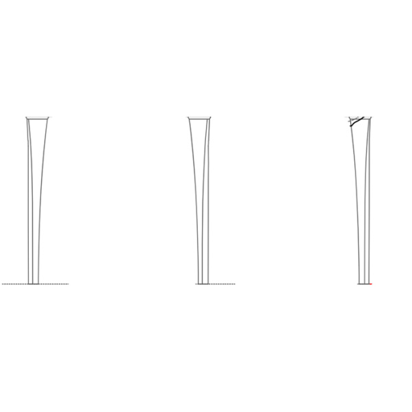 Artceram CIVITAS Ножки керамические для раковины (2 шт.), цвет: черный 