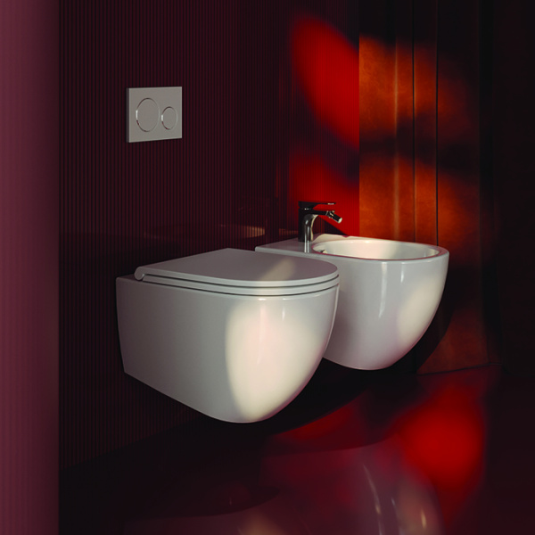 Artceram FILE 2.0 Крышка с сиденьем Flat для унитазов FLV006/007/003, механизм soft-close, цвет белый/хром 