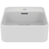 Ideal Standard Strada 2 Guest Раковина 500х350 мм, с переливом (реверсивная-только на столешницу!), с крепежом и керам крышкой, цвет: белый глянец 