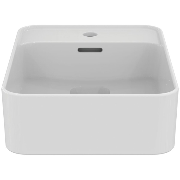 Ideal Standard Strada 2 Guest Раковина 500х350 мм, с переливом (реверсивная-только на столешницу!), с крепежом и керам крышкой, цвет: белый глянец 