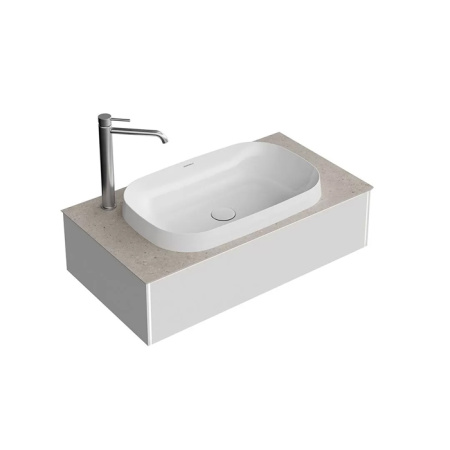 Kerama Marazzi Тумба MAGICA подвесная 90, 1 ящик, утренний серый матовый 