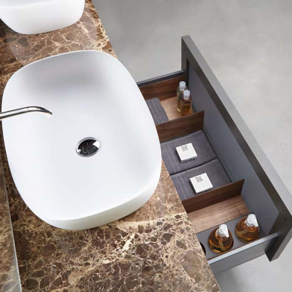 ANTONIO LUPI AYATI Излив для раковины 198 мм., настенный, внешняя часть, полированная нержавеющая сталь 