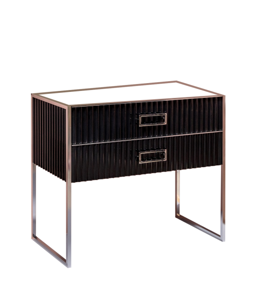 Тумба MONACO 100см  h84см  черная глянец  +  хром   под раковину моноблок 