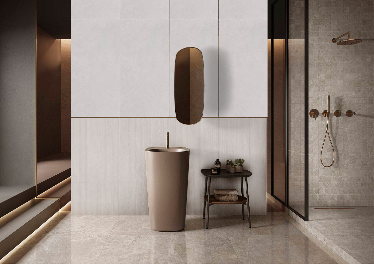  Fog Bianco Linear Stonelo Carving 60x120