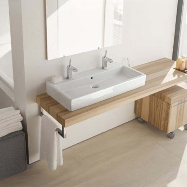 Duravit Vero Раковина для мебели, c переливом, с 2 отв. под смес., 1000x470мм, цвет: белый (Спец.цена из наличия) 